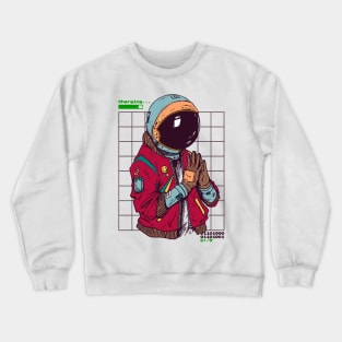 Spaceman Vaporwave Urban Cool Style Crewneck Sweatshirt